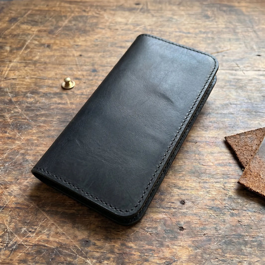 Cowhide Checkbook Wallet